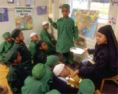 Cours de géographie à l'Islamic School of Oasis (Ohio)